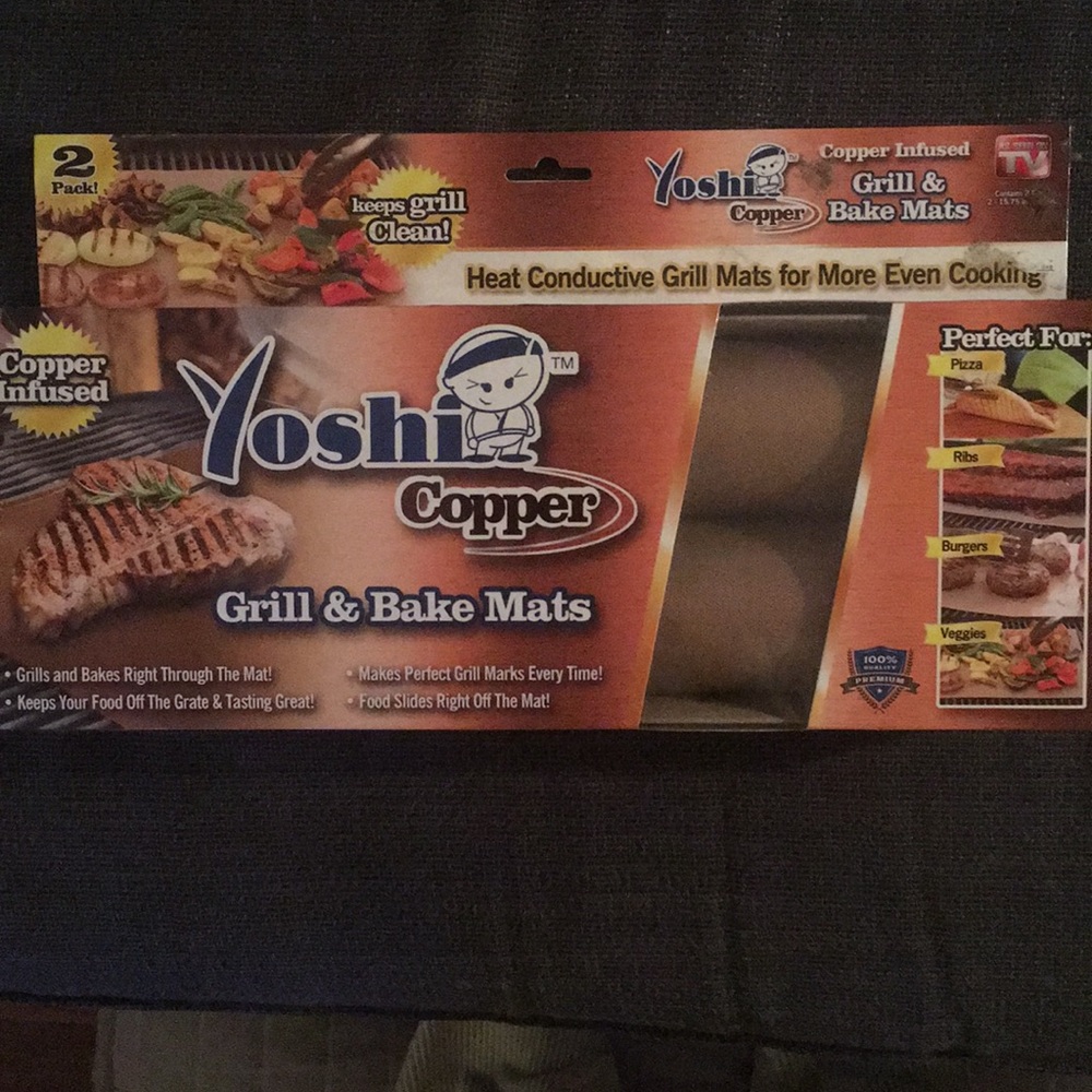 Copper grill and bake mats!